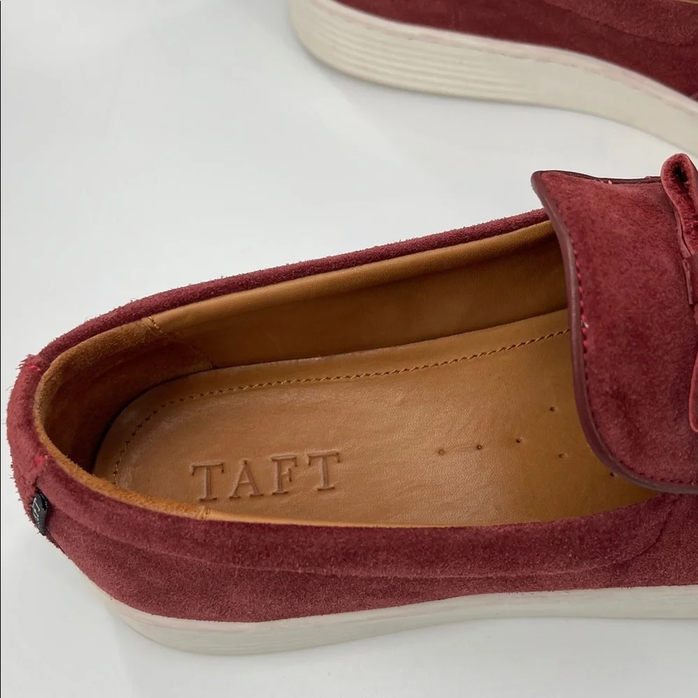Taft 365 Men's Model 108 Belgian Slip-On Loafers size‎ 9 burgundy